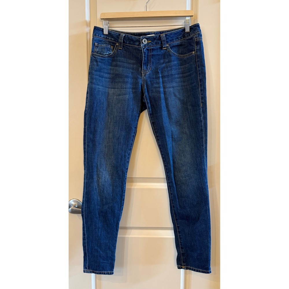 Cabi Jeans Women's Dark Wash Casual Chic Skinny Denim Mid Rise Blue Jeans Size 8